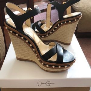 Jessica Simpson platform wedge sandal never worn.
